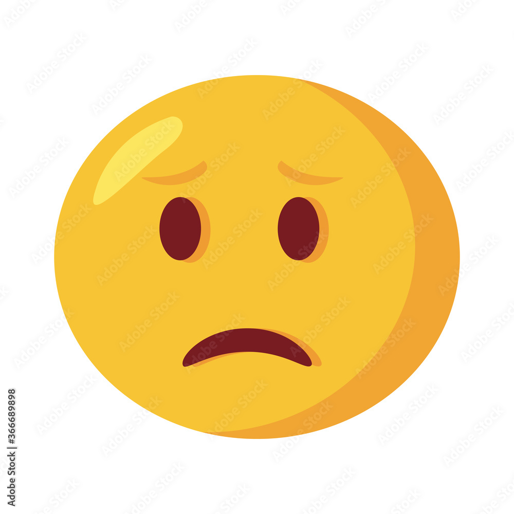 sad emoji face classic flat style icon sad emoji face classic flat style icon