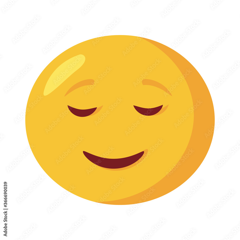 happy emoji face classic flat style icon happy emoji face classic flat style icon