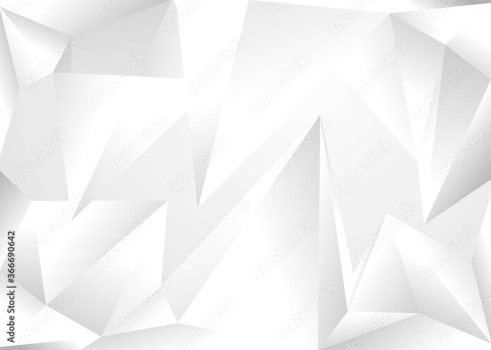 Obraz premium Abstract polygonal white background, vector illustration