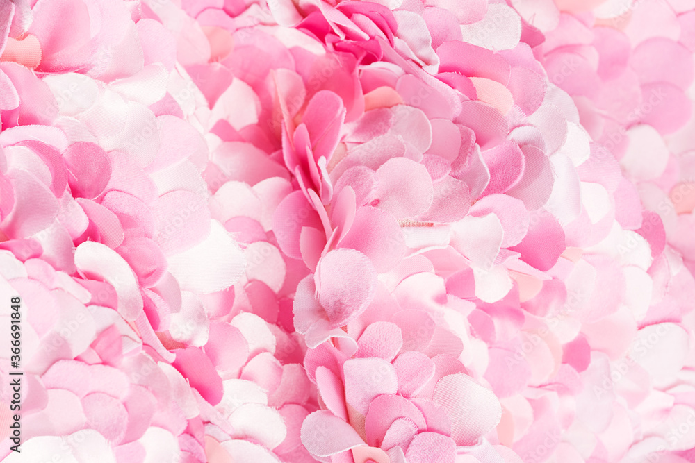 Obraz premium Passionate spring pink textile petals background