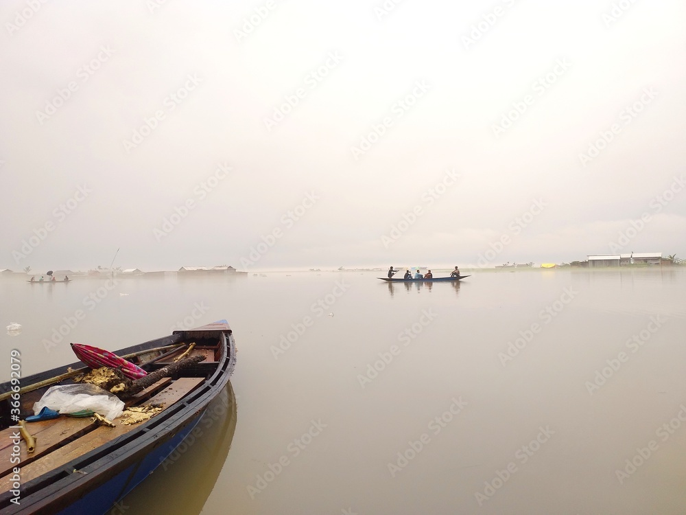 Fototapeta premium boats on the river