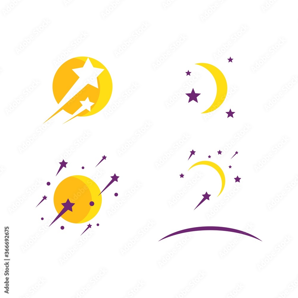 Star and moon logo Star and moon logo