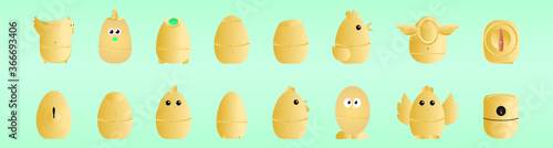 a set of egg timer stock vector illustration