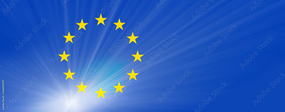 eu europa symbol flagge licht eu europa symbol flagge licht