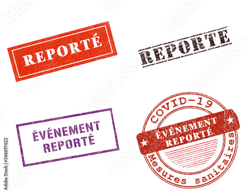 Bild auf Leinwand Cachet événement reporté