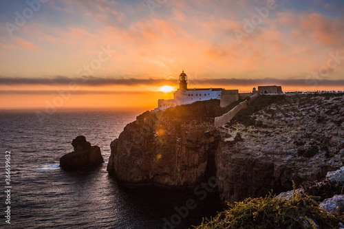 Silhouette of the Lighthouse in Cabo de San Vicente © Mark
