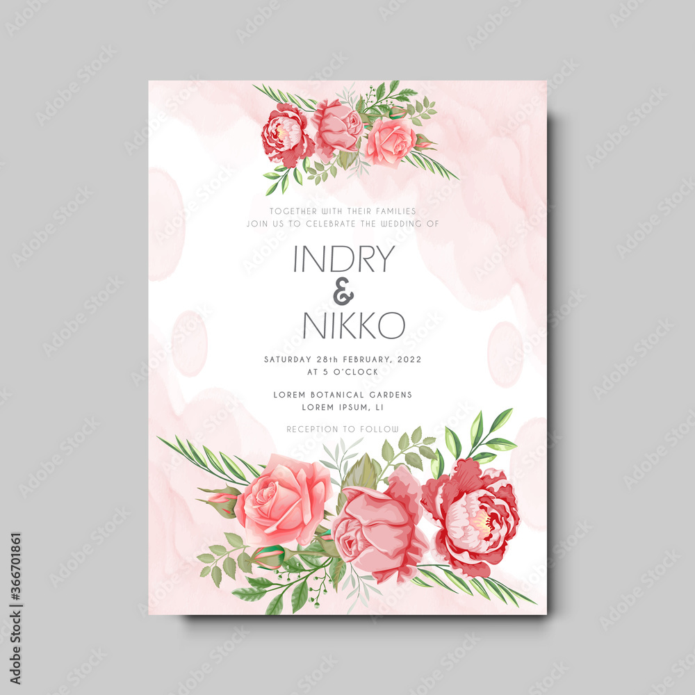 beautiful and elegant wedding invitation cards floral concept beautiful and elegant wedding invitation cards floral concept