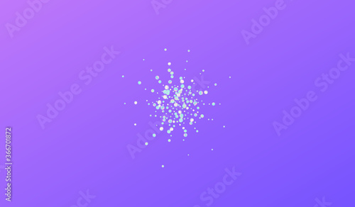 Multicolored Rain Effect Blue Background. 