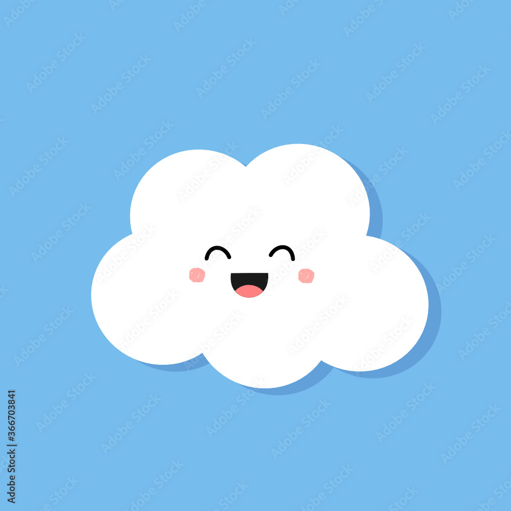 Cloud on blue sky background vector. Cloud on blue sky background vector.