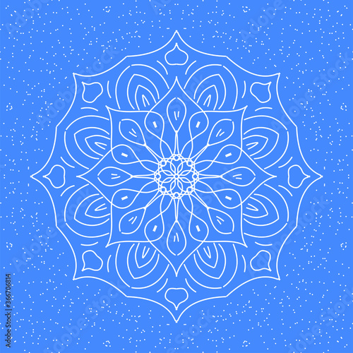 Mandala colorful vintage art, ancient Indian vedic background design, old painting texture with multiple mathematical shape vector illustration