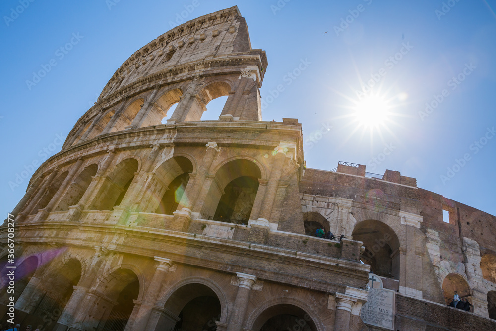 Ancient Colosseum of Rome in all its splendour