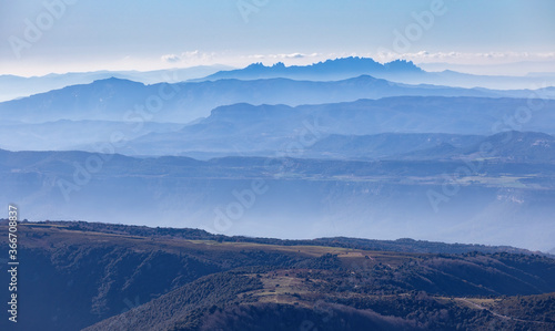 Beautiful mountain pikes from Spanish mountain Montseny