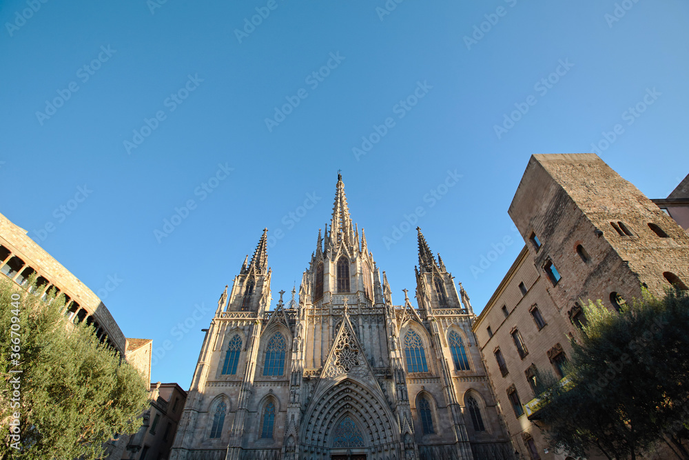 Cathedral of the Holy Cross and Saint Eulalia in Barcelona Catalonia