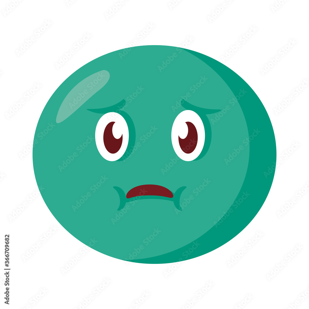 emoji face sickness flat style icon emoji face sickness flat style icon
