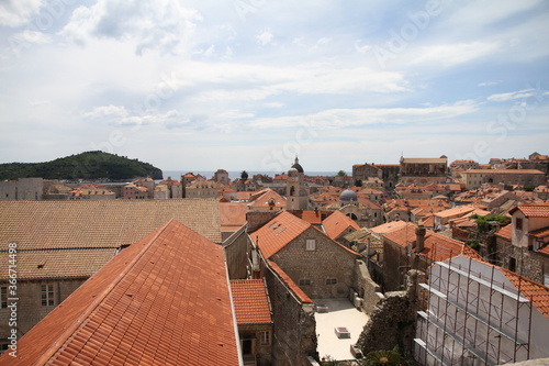 view of the old town of dubrovnik croatia