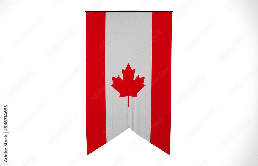 Canada, Wavy Canada Flag, Country Flag, 3D Render