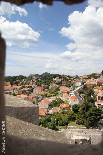 view of the old town of dubrovnik croatia
