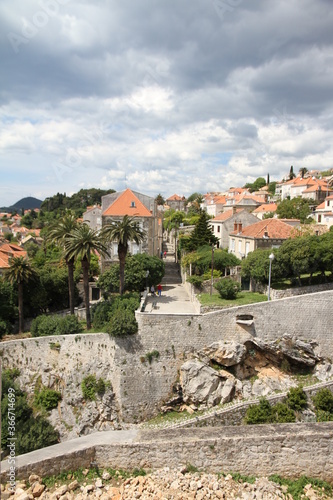 view of the old town of dubrovnik croatia