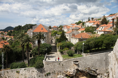 view of the old town of dubrovnik croatia