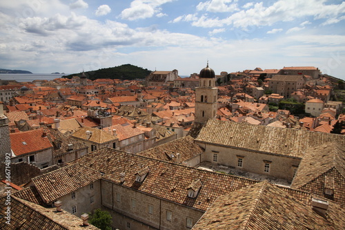 view of the old town of dubrovnik croatia