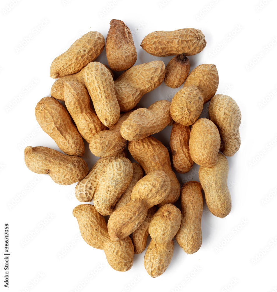 Peanuts in shell isolated on white background Peanuts in shell isolated on white background