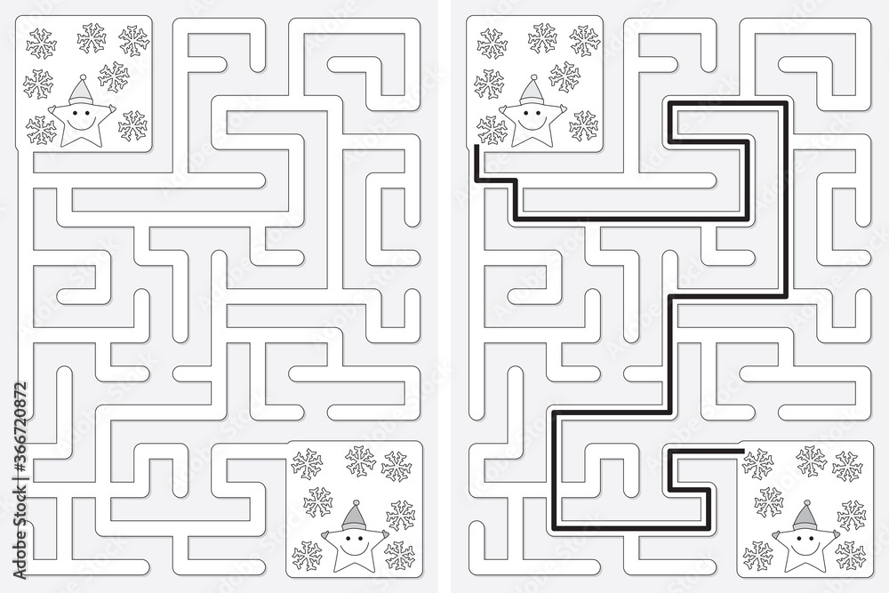 Easy little stars maze Easy little stars maze