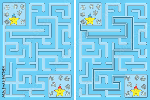 Easy little stars maze