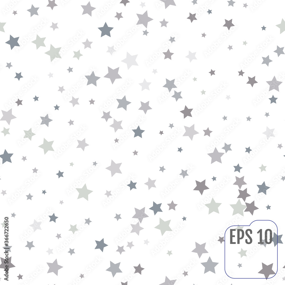 Seamless pattern with silver stars Seamless pattern with silver stars