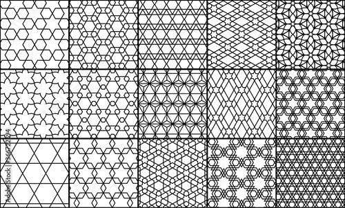 arabic seamless pattern. vector arabesque background.