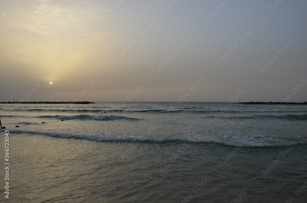 Obraz premium sunset on the beach