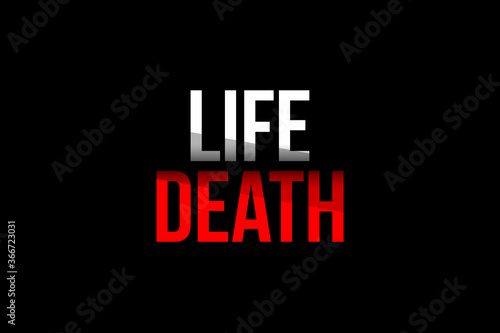 Obraz na plátne Life vs Death concept