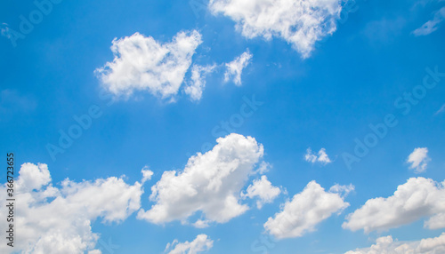 blue sky background with tiny clouds. panorama