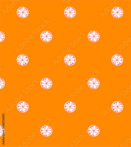 Orange fruit seamless design