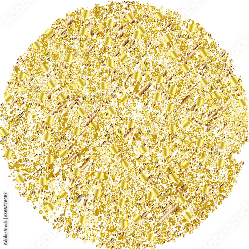 gold circle vector texture