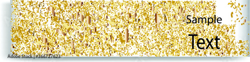 Gold Glitter Texture . Vector .