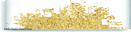 Gold Glitter Texture . Vector .