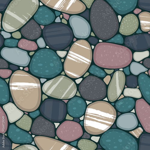 Colorful banner with the stones