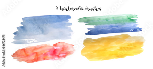 Vector watercolor ink spot