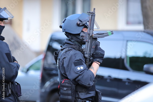 Beamte der Eingreiftruppe der Polizei NRW 