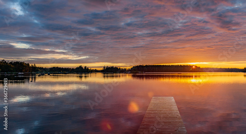 See mit Steg in Schweden