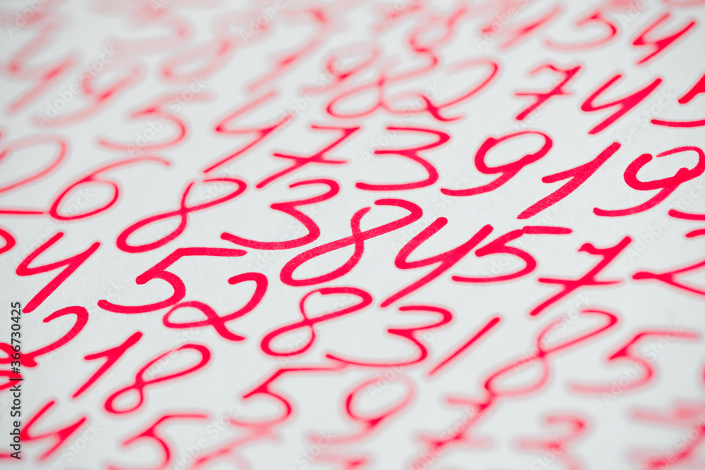 Background of numbers. from zero to nine. Seamless texture with Color. Mathematic backdrop. Random. Background of numbers. from zero to nine. Seamless texture with Color. Mathematic backdrop. Random.