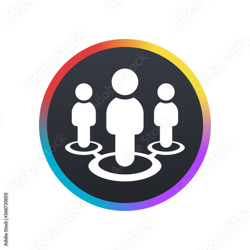 Business Circle -  Push Button