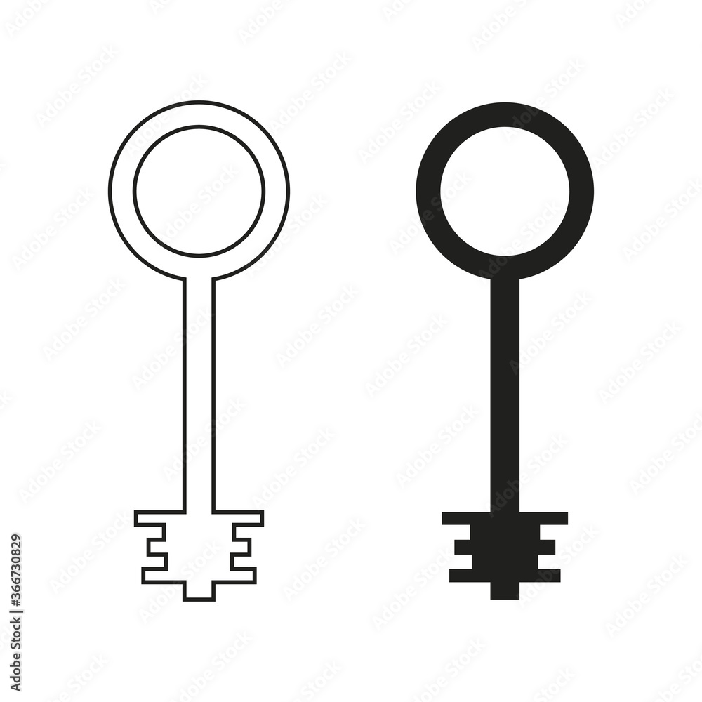 A set of keys for doors. Flat style. Vector illustration
A set of keys for doors. Flat style. Vector illustration