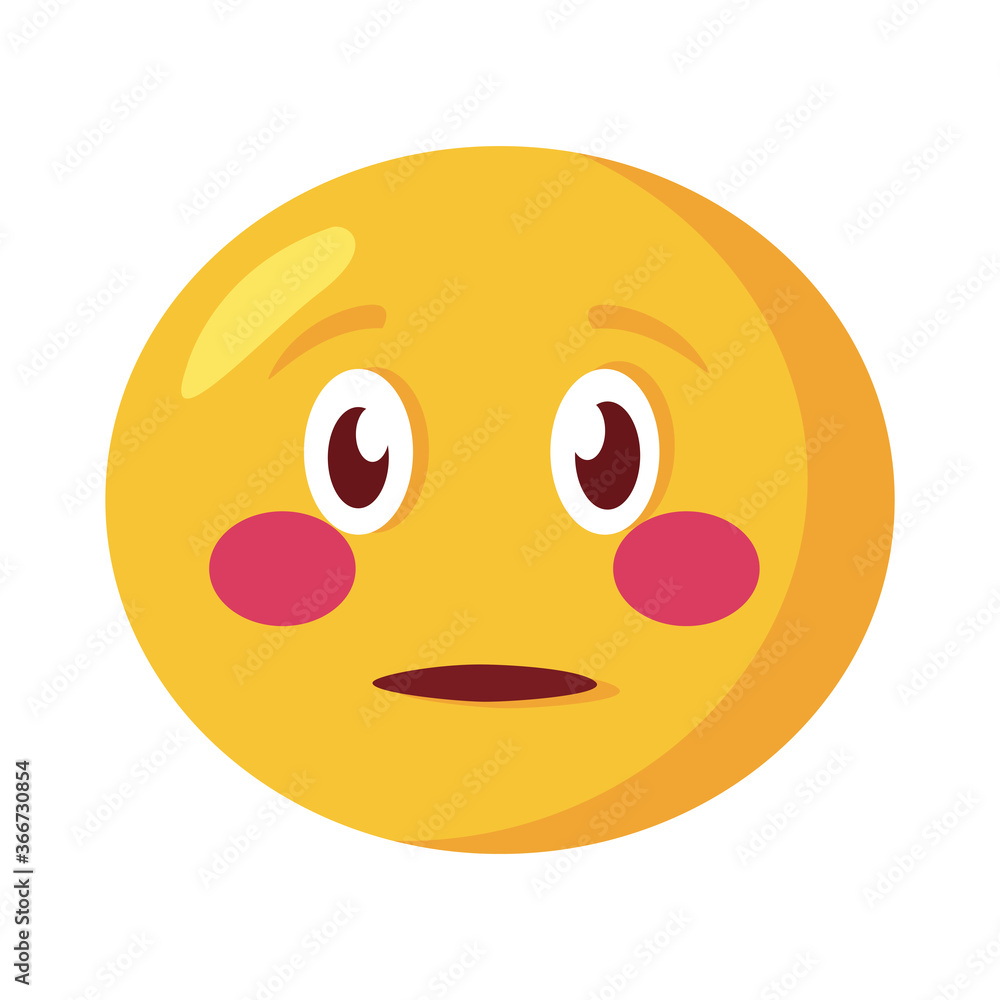 terrified emoji face classic flat style icon terrified emoji face classic flat style icon