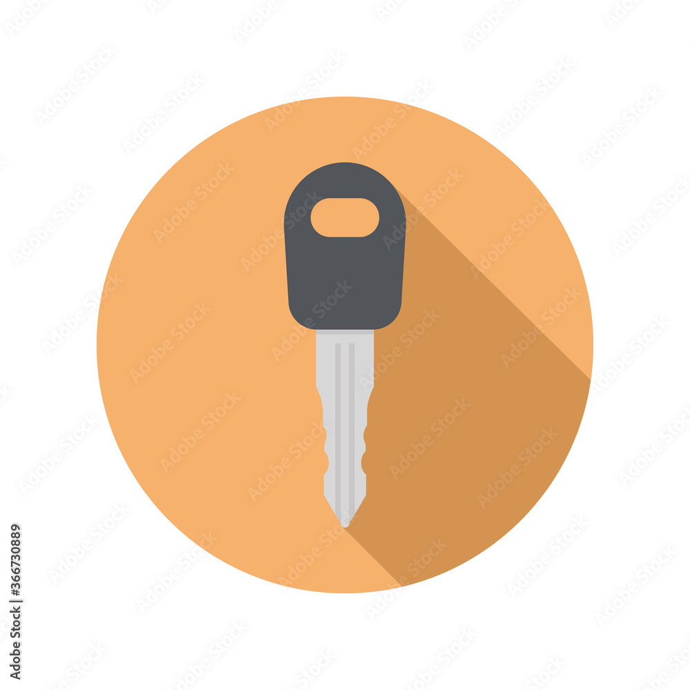 Key for doors. Flat style. Vector illustration
Key for doors. Flat style. Vector illustration
