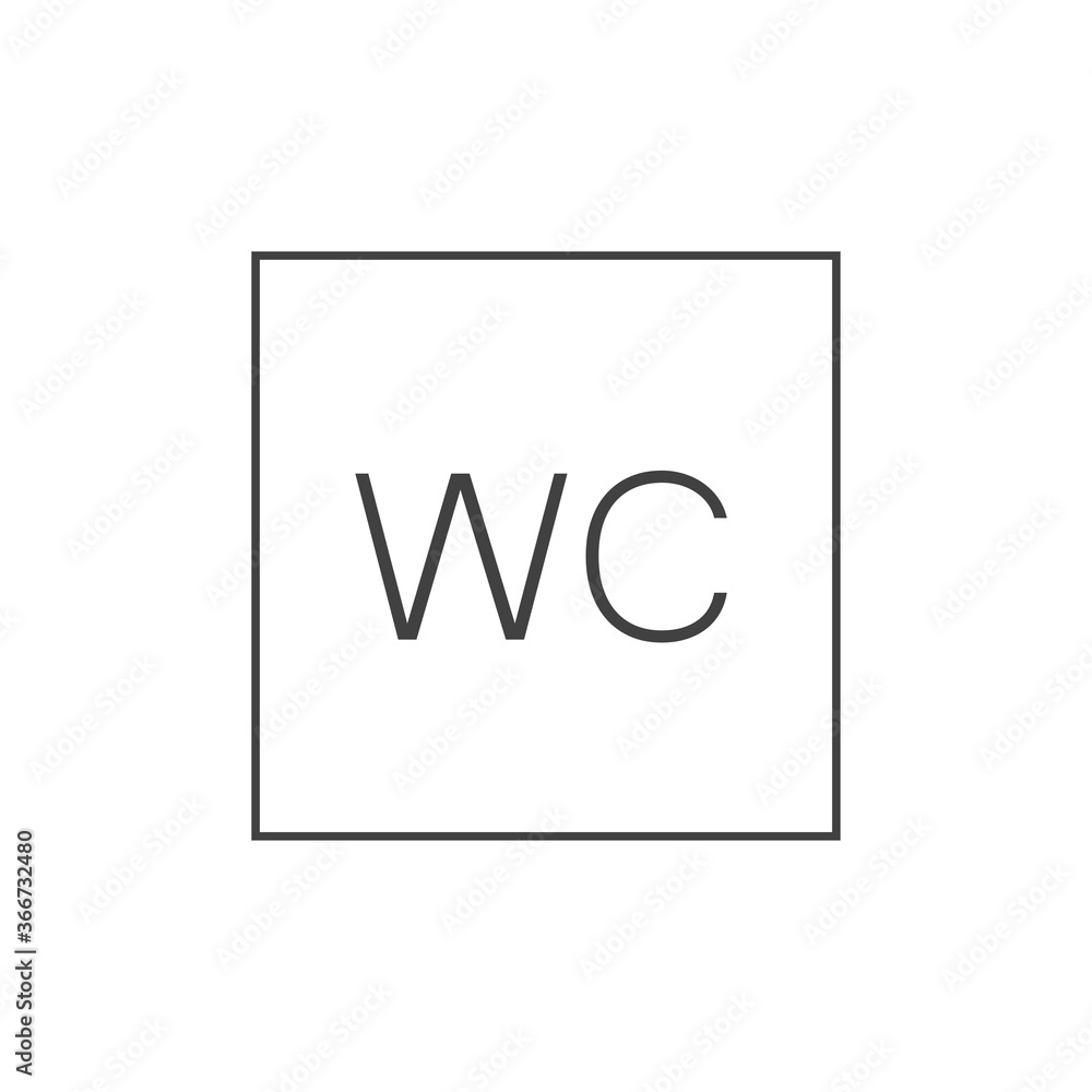 WC symbol. Toilet icon. Vector illustration
WC symbol. Toilet icon. Vector illustration