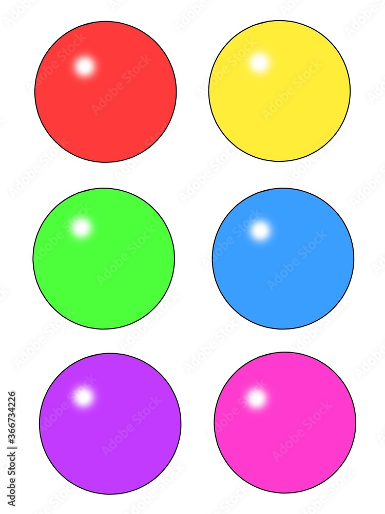 set of colored ball set of colored ball