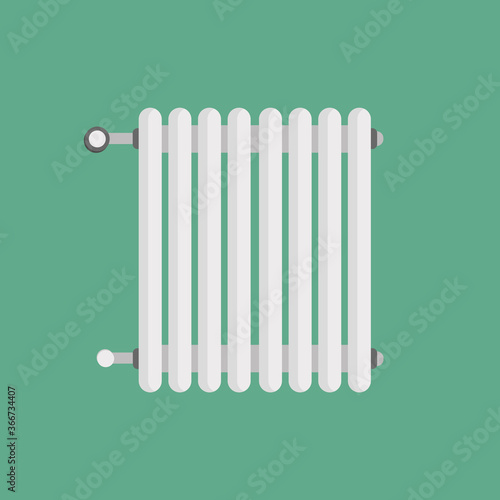 Radiator for heating a house or a country building with hot water and gases