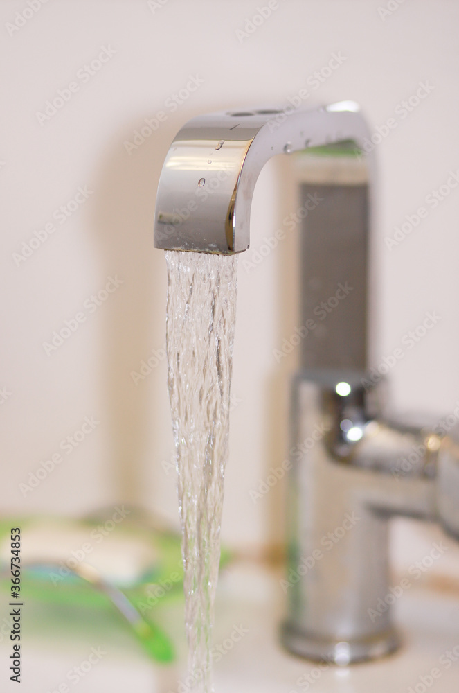 Water tap. Clean water and cleanliness. Water tap. Clean water and cleanliness.