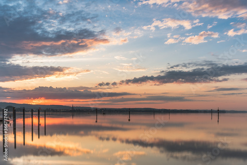 Sunrise at Lake Constance  Baden-Wuerttemberg  Germany